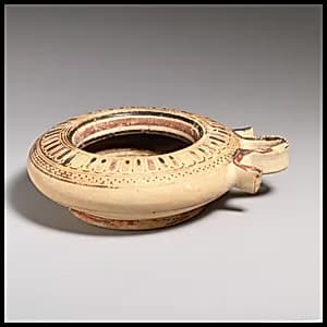 Terracotta kothon (perfume vase) by Unknown Artist