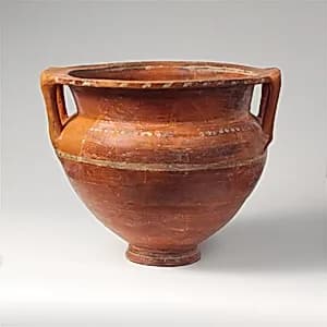 Terracotta krater (mixing bowl) by Unknown Artist