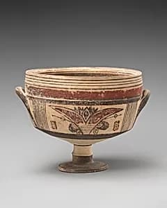 Terracotta kylix (cup) by Unknown Artist