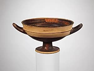 Terracotta kylix (drinking cup) by Unknown Artist