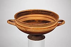 Terracotta kylix (drinking cup) by Unknown Artist