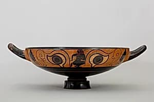 Terracotta kylix (drinking cup)