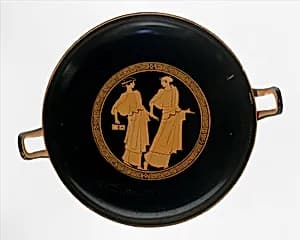 Terracotta kylix (drinking cup) by Painter of Bologna 417