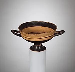 Terracotta kylix (drinking cup) by Unknown Artist