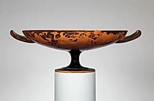 Terracotta kylix (drinking cup) by Magnoncourt Painter