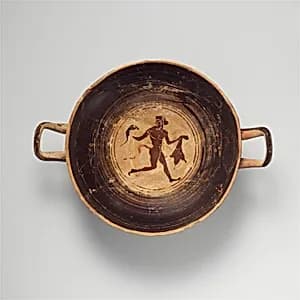 Terracotta kylix (drinking cup) by Unknown Artist