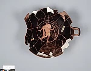 Terracotta kylix (drinking cup) by Unknown Artist