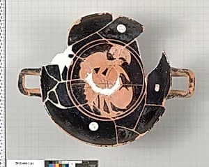 Terracotta kylix (drinking cup) by Unknown Artist