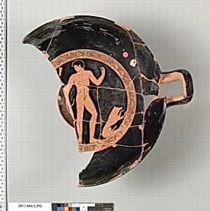 Terracotta kylix (drinking cup) by Unknown Artist