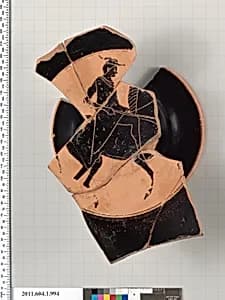 Terracotta kylix (drinking cup) by Unknown Artist