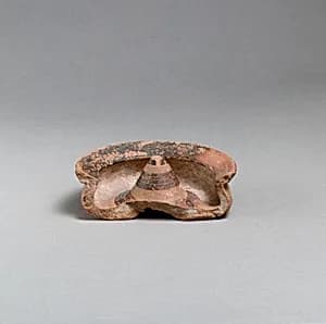 Terracotta lamp fragment by Unknown Artist
