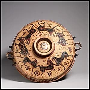 Terracotta lekane (dish) by Unknown Artist