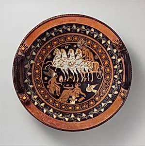 Terracotta lekanis (dish) by Stuttgart Group