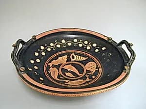 Terracotta lekanis (dish) by Phrixos Group