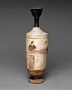 Terracotta lekythos (oil flask) by Sabouroff Painter