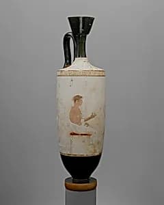 Terracotta lekythos (oil flask)