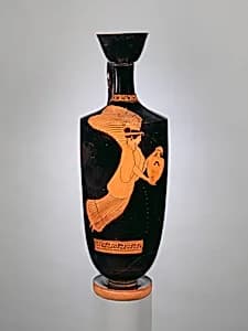 Terracotta lekythos (oil flask) by Providence Painter