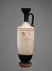 Terracotta lekythos (oil flask) by Painter of Athens 1934