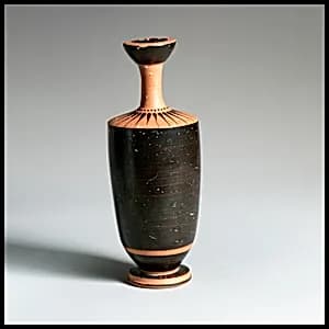 Terracotta lekythos (oil flask) by Unknown Artist