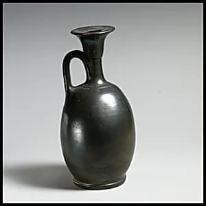 Terracotta lekythos (oil flask) by Unknown Artist