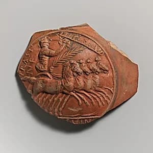 Terracotta medallion by Unknown Artist