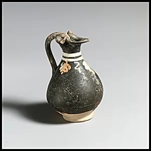 Terracotta miniature oinochoe (jug) by Unknown Artist