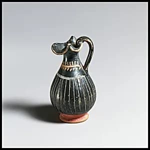 Terracotta miniature oinochoe (jug) by Unknown Artist