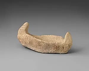 Terracotta model of a boat by Unknown Artist