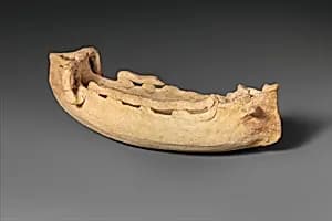 Terracotta model of a ship by Unknown Artist