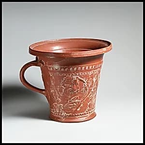 Terracotta modiolus (drinking cup) by Unknown Artist