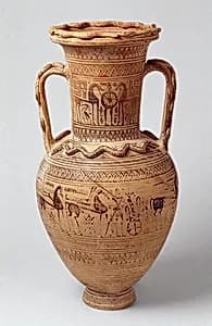 Terracotta neck-amphora by Unknown Artist