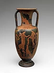 Terracotta neck-amphora (jar) by Parrish Painter
