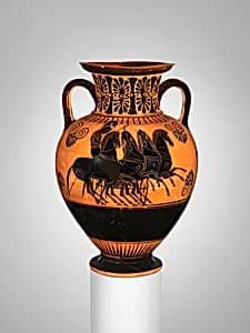 Terracotta neck-amphora (jar) by Unknown Artist