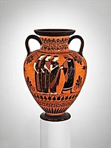 Terracotta neck-amphora (jar)