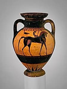 Terracotta neck-amphora (jar) by Unknown Artist