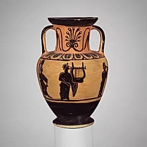 Terracotta neck-amphora (jar) by Unknown Artist
