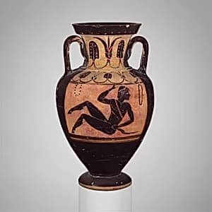 Terracotta neck-amphora (jar) by Unknown Artist