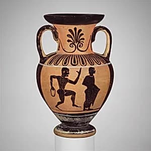 Terracotta neck-amphora (jar) by Unknown Artist