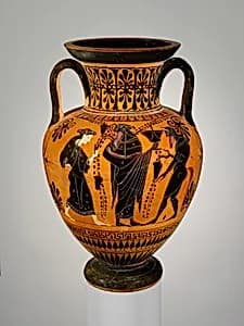 Terracotta neck-amphora (jar) by Unknown Artist