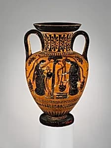 Terracotta neck-amphora (jar) by Unknown Artist