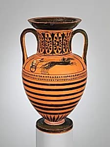 Terracotta neck-amphora (jar) by Unknown Artist