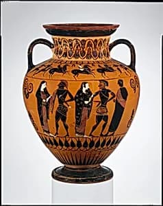 Terracotta neck-amphora (jar)