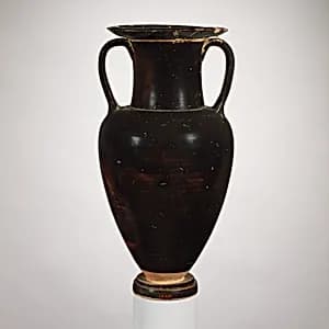 Terracotta neck-amphora (jar) by Owl-Pillar Group