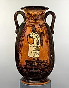 Terracotta neck-pelike (wine jar) by Unknown Artist
