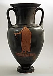 Terracotta Nolan amphora (jar) by Painter of London E 342