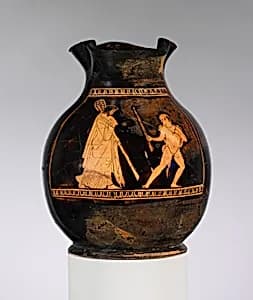 Terracotta oinochoe: chous (jug) by Unknown Artist