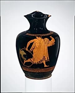 Terracotta oinochoe: chous (jug) by Pan Painter