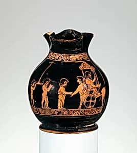 Terracotta oinochoe: chous (jug) by Unknown Artist