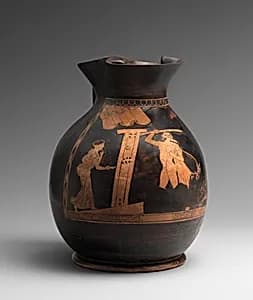 Terracotta oinochoe: chous (jug) by Unknown Artist