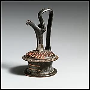 Terracotta oinochoe: epichysis (jug) by Unknown Artist